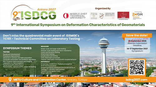 9th INTERNATIONAL SYMPOSIUM on DEFORMATION CHARACTERISTICS of GEOMATERIALS